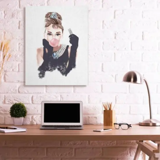 Stupell Industries Breakfast at Bubblegum Famous Fashion Icon Portrait Canvas Wall Art {3}