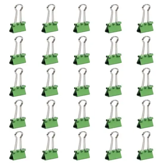 JAM Paper 3/4" Binder Clips, 25ct. Green {7}