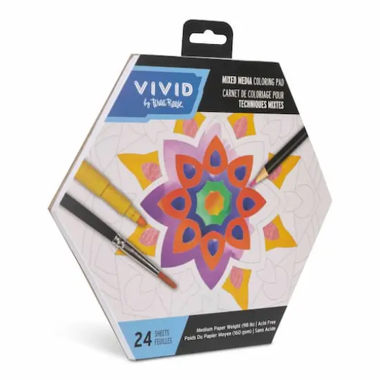 VIVID by Brea Reese&reg; Mandala Mixed Media Coloring Pad {9}