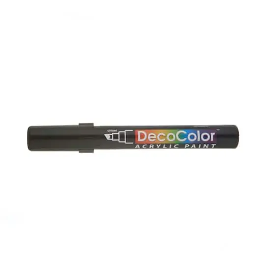 DecoColor&trade; Chisel Tip Acrylic Paint Marker Black {4}