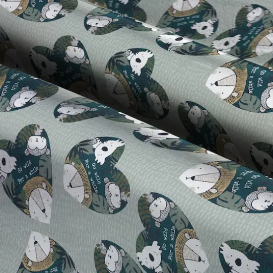 Springs Creative Stay Wild at Heart Cotton Fabric {4}