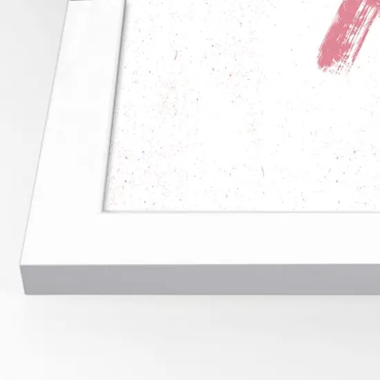 16" x 20" XOXO Brush Strokes White Framed Print Wall Art {3}