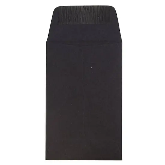 JAM Paper 2.25" x 3.5" Smooth Black Coin Business Envelopes, 50ct. {3}