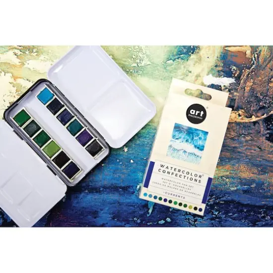 Prima&reg; Watercolor Confections Currents Watercolor Pans {5}