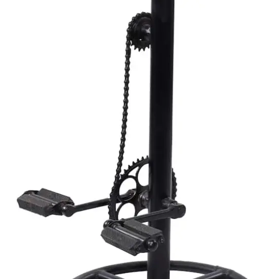 32" Brown Iron Industrial Bar Stool {5}