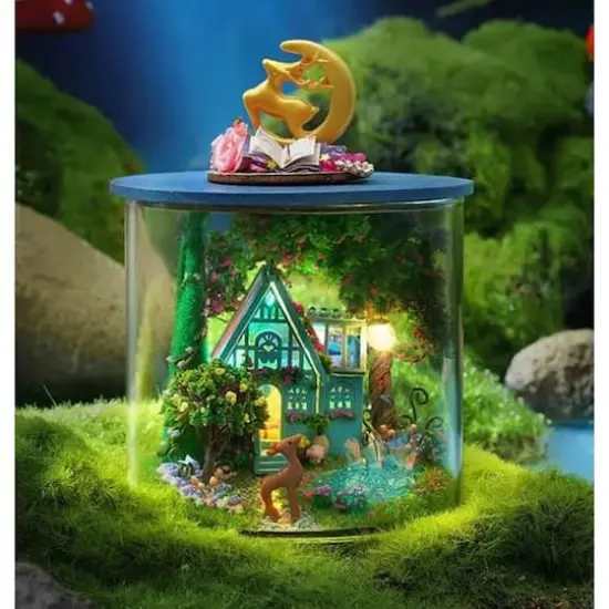 Wizardi Abundant Moment Miniature Dollhouse Roombox Kit {3}