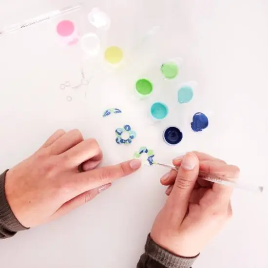 Faber-Castell&reg; Painted Acrylic Earrings {4}