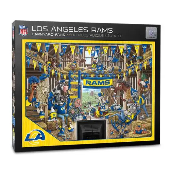 NFL Barnyard Fans 500 Piece Puzzle Los Angeles Rams {1}