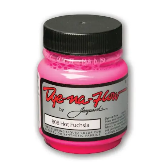 Jacquard Dye-Na-Flow Fabric Color, 2.25oz. Hot Fuchsia {1}