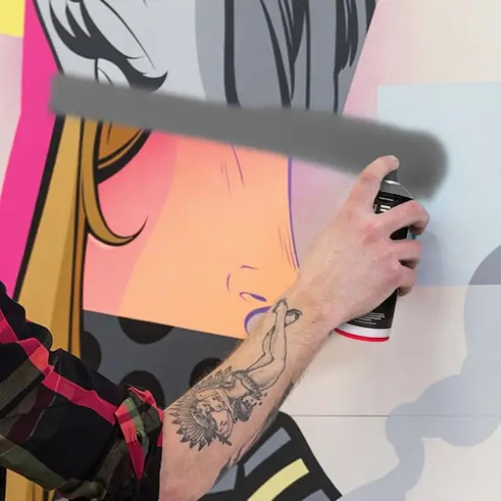 Ironlak Acrylic Spray Paint Battleship {5}