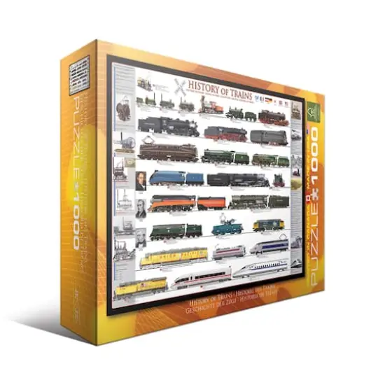 History of Trains 1,000 Piece Jigsaw Puzzle {1}