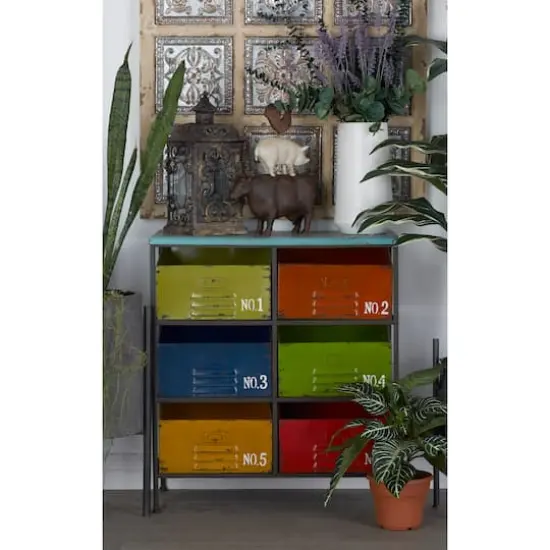 29'' Multi-Colored Industrial Metal Storage Unit {8}