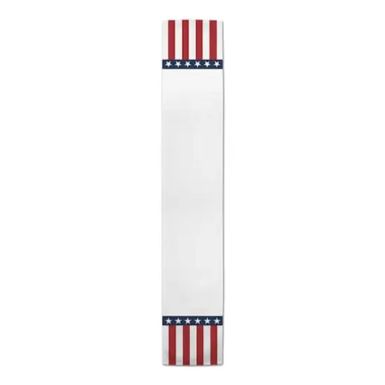 90" Stars & Stripes Poly Twill Runner {1}
