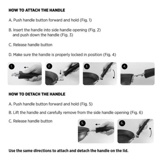 THE ROCK by Starfrit 12.5" Pizza Pan & Flat Griddle With T-Lock Detachable Handle {12}