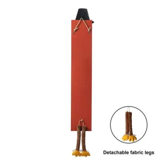 Glitzhome&reg; 58.5" Thanksgiving Wood "HAPPY TURKEY DAY" Porch Sign {8}