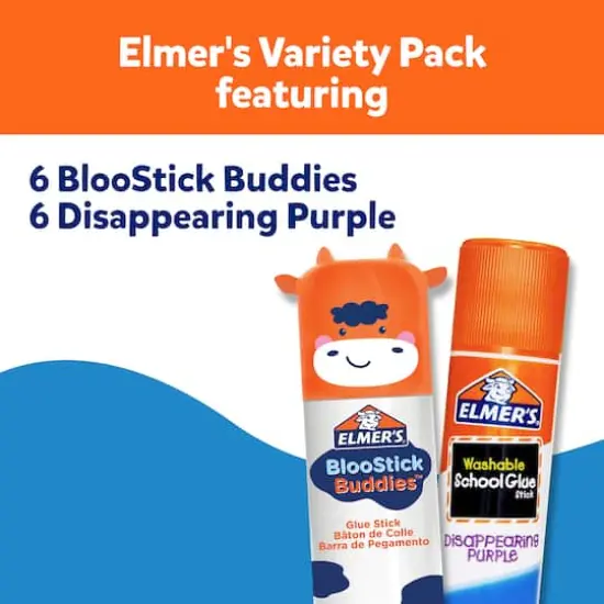 Elmer's&reg; BlooStick Buddies&trade; & Disappearing Purple Glue Stick Set {3}