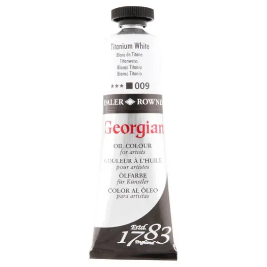 Daler-Rowney&reg; Georgian Oil Colour, 38mL 009 Titanium White {1}