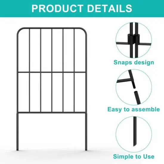NEX&trade; Outdoor Lawn Landscape Panel Fence with Square Wire, 10ct. {4}