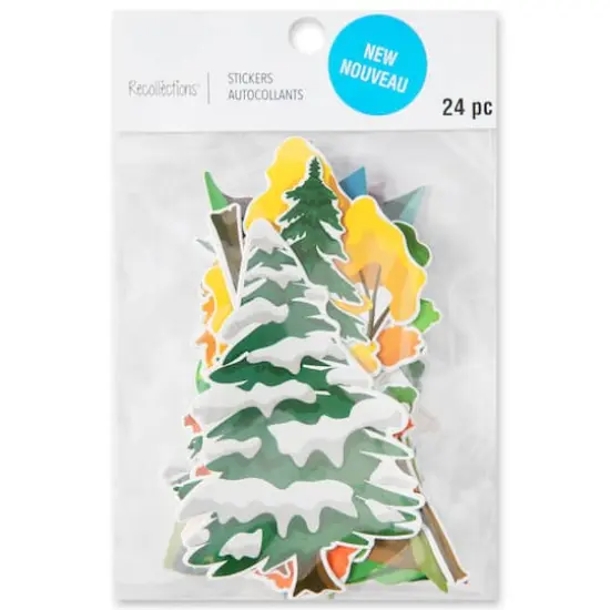 Tree & Mountain Die Cut Stickers by Recollections&trade; {4}