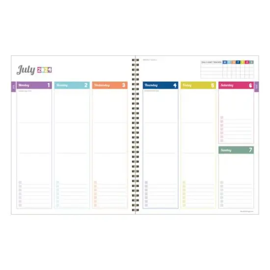 TF Publishing 2024 - 2025 Groovy Large Spiral Planner {4}