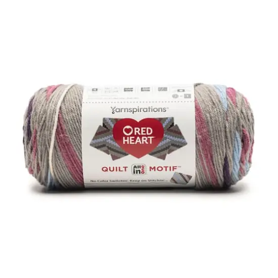 Red Heart&reg; All in One&trade; Quilt Motif Yarn Enduring {1}