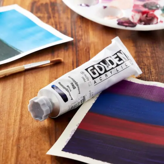 Golden&reg; 2oz. Heavy Body Acrylic Paint Anthraquinone Blue {3}