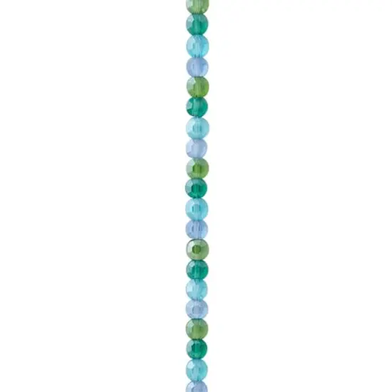 Aqua Mix Lentil Glass Beads, 6mm by Bead Landing&trade; {1}