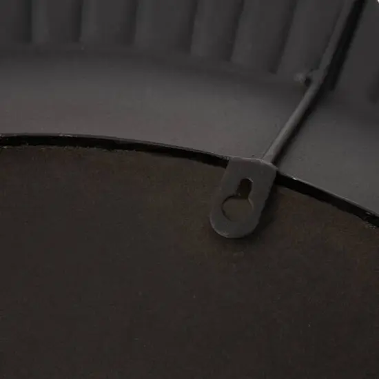 Glitzhome® 35" Vintage Industrial Metal Round Wall Mirror {6}