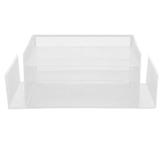Mind Reader 6-Compartment Desk Organizer White {1}