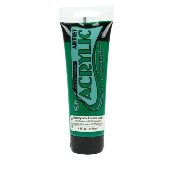 Royal & Langnickel&reg; Essentials&trade; Artist Acrylic Paint, 120mL Pthalocaynine Emerald Green {1}