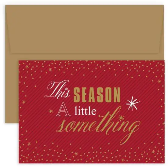 JAM Paper This Season A Little Something Christmas Cards & Envelopes Set {1}