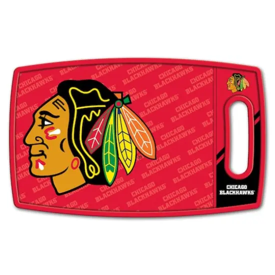 NHL Logo Series Cutting Board Chicago Blackhawks {1}
