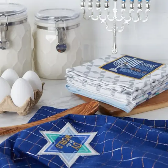 DII&reg; Assorted Hanukkah Dishtowel Set {5}