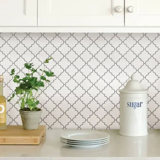 InHome Quatrefoil Peel & Stick Backsplash Tiles {3}