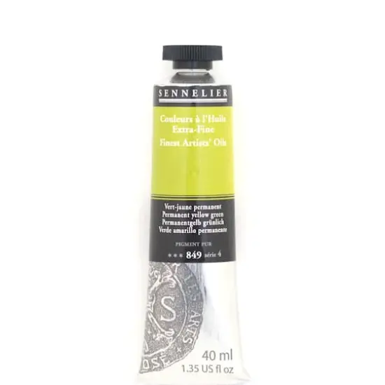 Sennelier Artists' Oil Color, 40mL 849 Permanent Yellow Green S4 {1}
