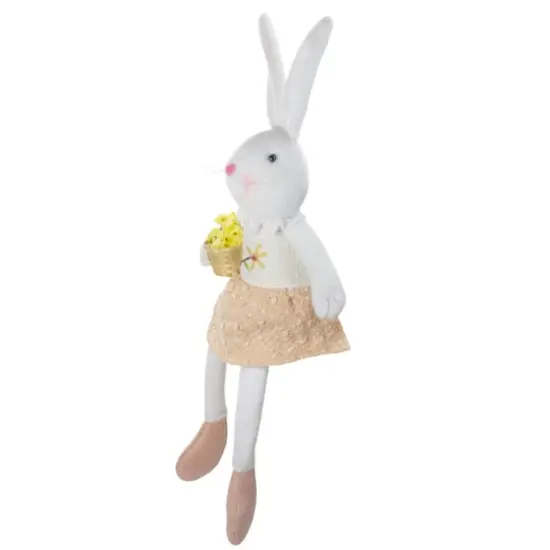 24" White & Pink Girl Easter Bunny Spring Figure {5}