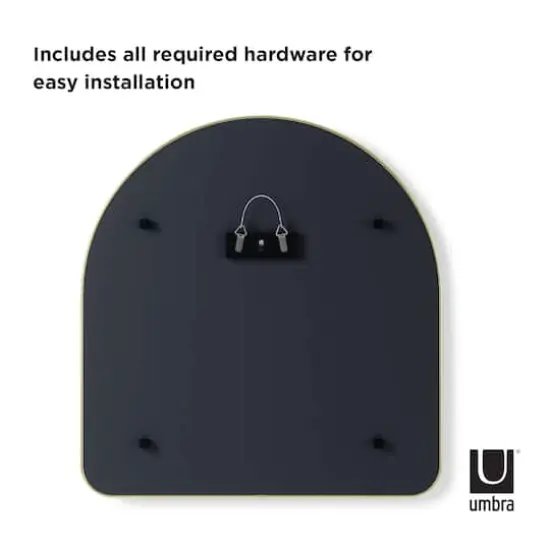 Umbra 36" Brass Hubba Arched Mirror {4}