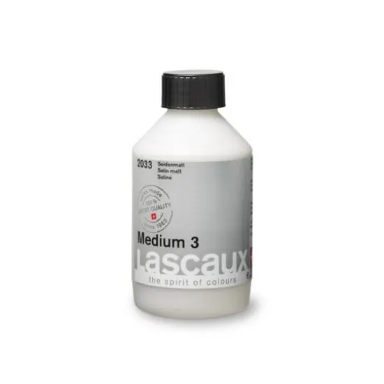Lascaux Medium 3 Satin Acrylic Medium, 250mL {1}