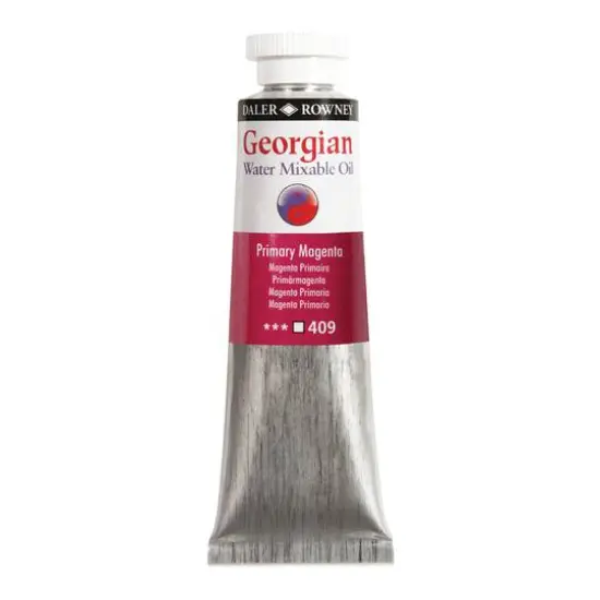 Daler-Rowney&reg; Georgian Water Mixable Oil Paint, 37mL 409 Primary Magenta {1}