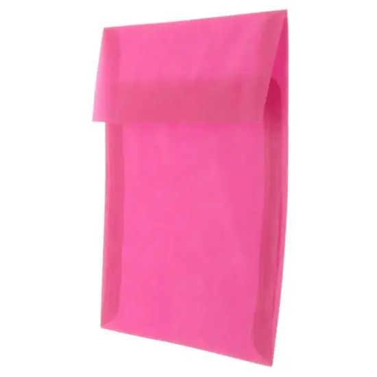 JAM Paper 6" x 6" Translucent Vellum Invitation Envelopes, 50ct. Magenta Pink {4}