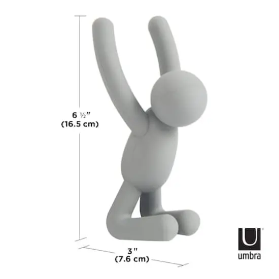 Buddy Wall Hooks, 3ct. Gray {6}