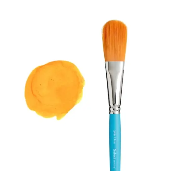 Princeton&trade; Select&trade; Artiste Series 3750 3/4" Short Handle Oval Wash Brush {4}