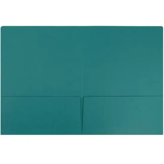 JAM Paper Premium Matte 2-Pocket Folders, 6ct. Teal Blue {4}