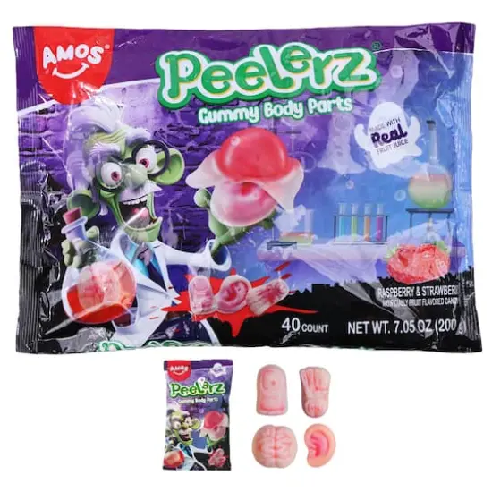 Peelerz® Gummy Body Part Candy Trick-or-Treat Bags, 40ct. {1}