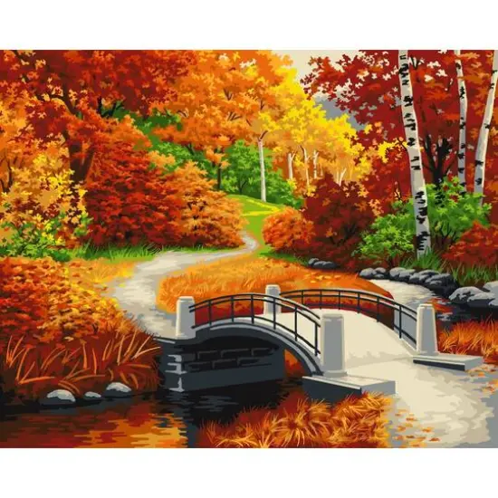 Crafting Spark Golden Autumn Painting by Numbers Kit {1}