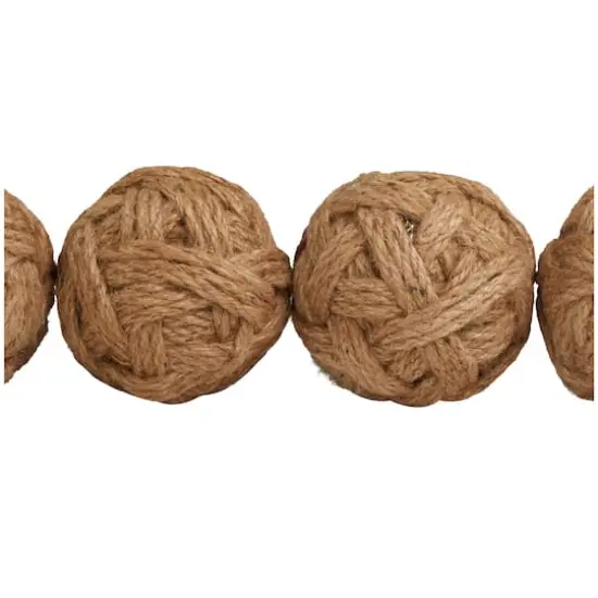 Brown Handmade Jute Orbs & Vase Filler Set {4}