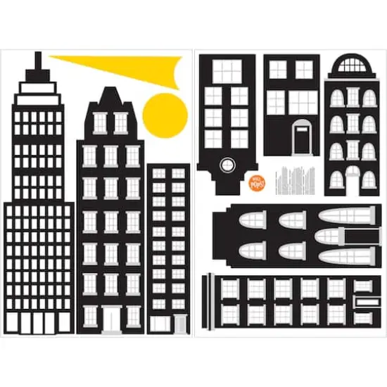 WallPops City Of Heroes Wall Art Kit {3}