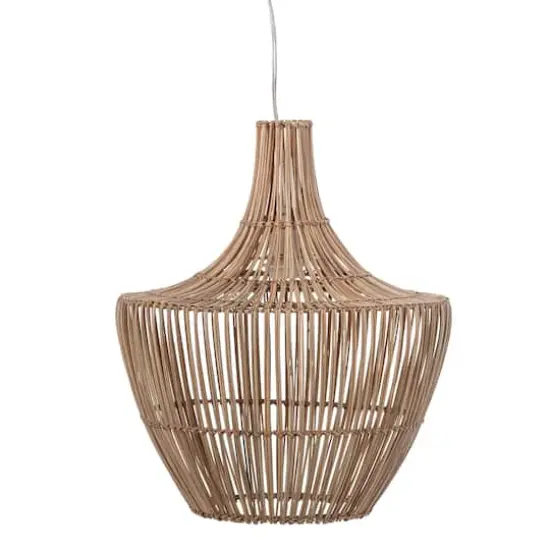 Hello Honey&reg; Round Wicker Pendant Light {3}