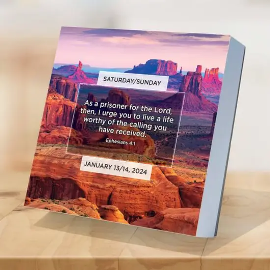 TF Publishing 2024 Daily Verse Daily Desktop Calendar {4}