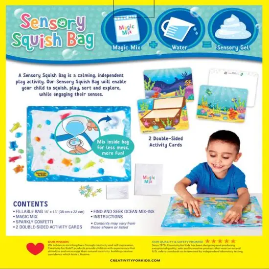 Creativity for Kids&reg; Ocean Adventure Sensory Squish Bag {13}